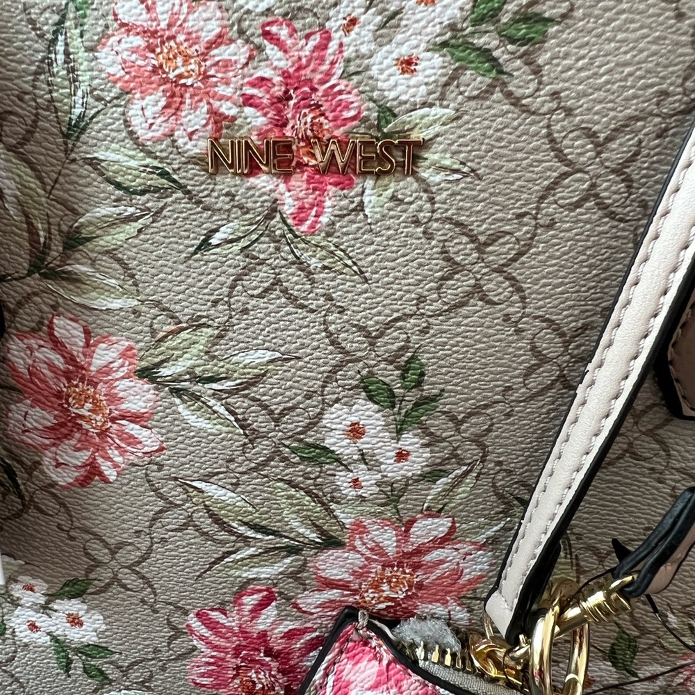 NWT NINE WEST SATCHEL HANDBAG TOTE PURSE BAG - Picture 3 of 11